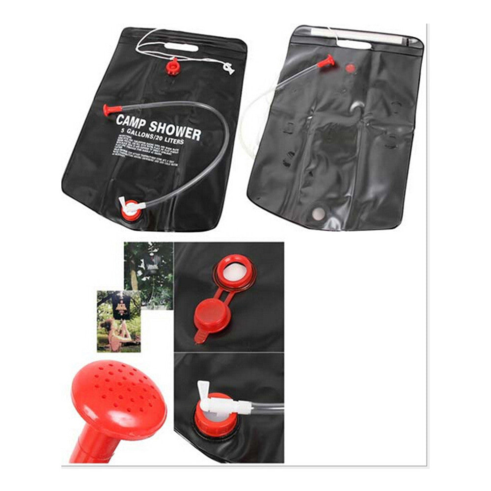 20L Camping Hiking Portable Solar Heated Outdoor Shower Pipe Water Bag - Mega Save Wholesale & Retail