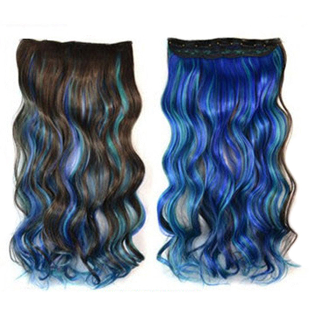 Hair Extension Long Curled Hair Gradient Ramp Wig 20