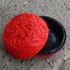 Carved Lacquerware Small Jewelry Box black dragon - Mega Save Wholesale & Retail - 2