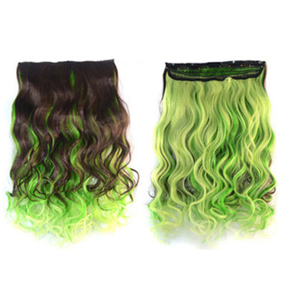 Hair Extension Long Curled Hair Gradient Ramp Wig 21