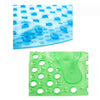 PVC Foot Shape Ground Floor Foot Mat ellipse transparent blue - Mega Save Wholesale & Retail - 3