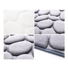 Flannel 3D Stone Carpet Ground Floor Mat dark brwon flower - Mega Save Wholesale & Retail - 3