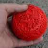 Carved Lacquerware Small Jewelry Box good luck and happiness - Mega Save Wholesale & Retail - 3