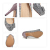Paillette Bowknot Platform Sexy High Heel Shoes  pink - Mega Save Wholesale & Retail - 4