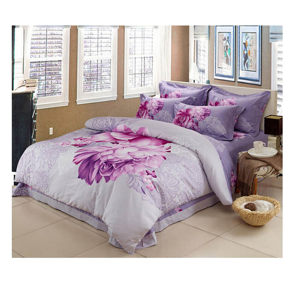 Cotton Active floral printing Quilt Duvet Sheet Cover Sets 1.5M/1.8M Size 22 - Mega Save Wholesale & Retail