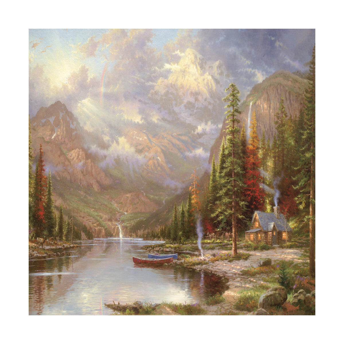 European and American scenery Thomas cattle decoration painting bulk villa hang painting hotel oil painting   22 - Mega Save Wholesale & Retail - 1