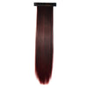 Horsetail Wig Long Straight Hair  wine red 237-2M118#
