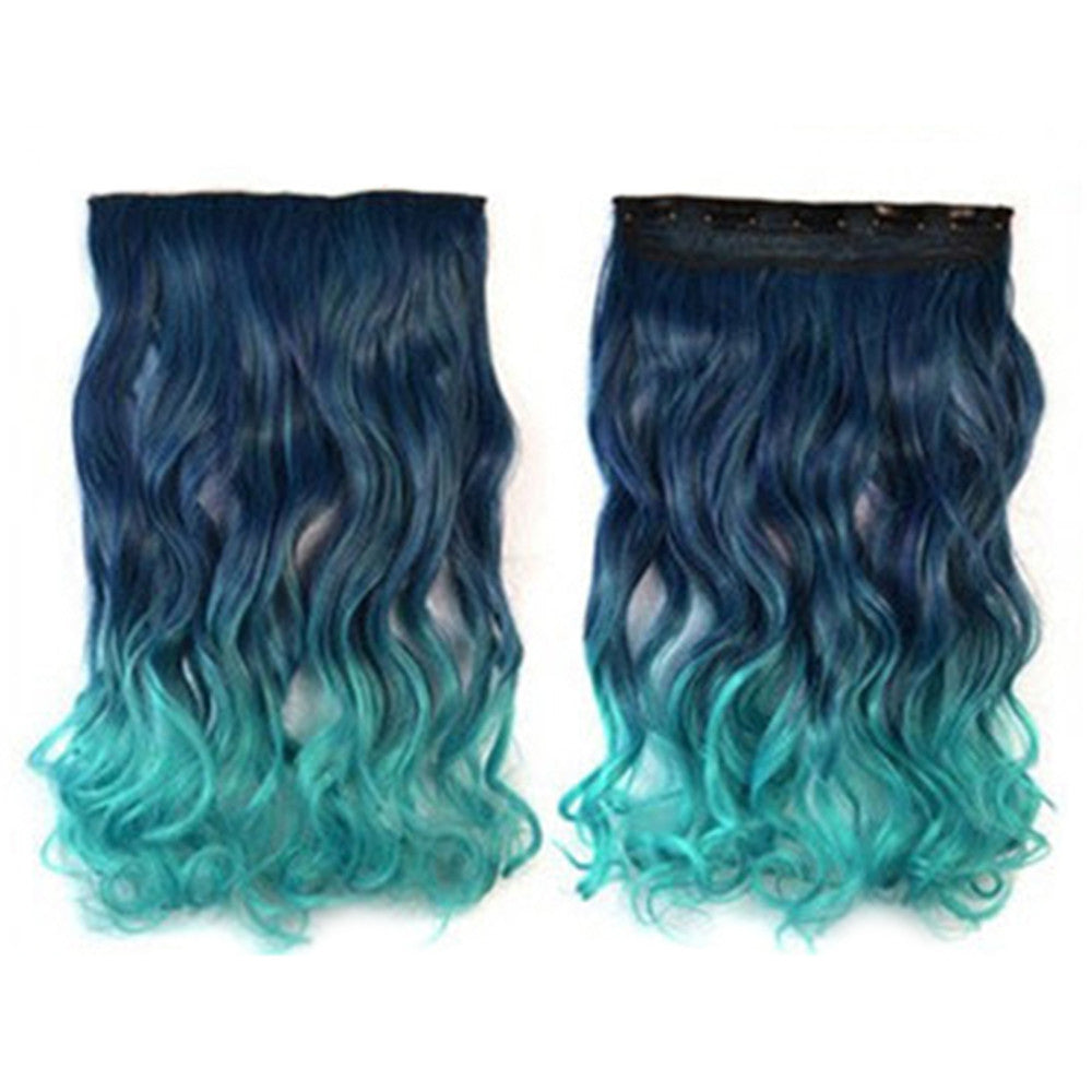 Hair Extension Long Curled Hair Gradient Ramp Wig 23