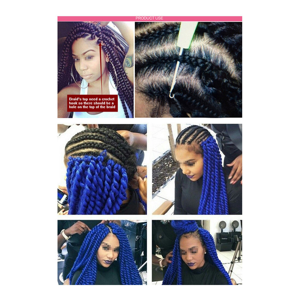 24inch Negro Wig Hair Extension African Braid     1BT33# - Mega Save Wholesale & Retail - 2