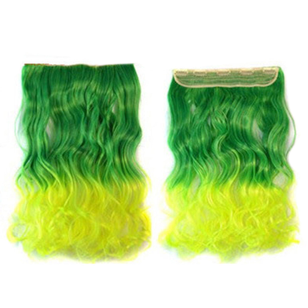 Hair Extension Long Curled Hair Gradient Ramp Wig 25