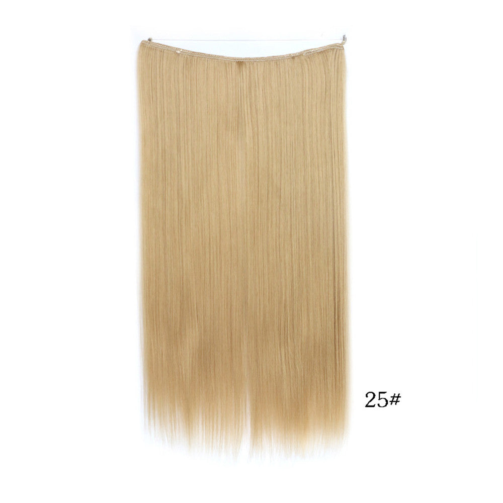 The new fishing line hair extension wig hair extension piece straight hair wig piece factory direct wholesale supply foreign trade explosion models in Europe and America   25# - Mega Save Wholesale & Retail - 1