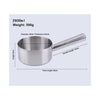 Spot stainless steel long-handled spoon thickened water bailer kitchen spoon thick shatterproof household water shell water scoop 2600ml - Mega Save Wholesale & Retail - 2