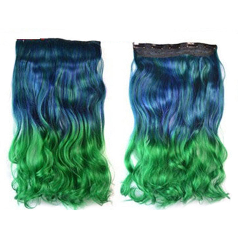 Hair Extension Long Curled Hair Gradient Ramp Wig 26