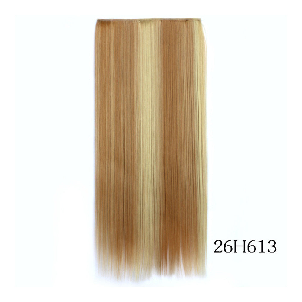 Yiwu's wig factory direct wholesale five piece long straight hair extension card issuing child wig hair piece explosion models in Europe and America   26H613 - Mega Save Wholesale & Retail - 1