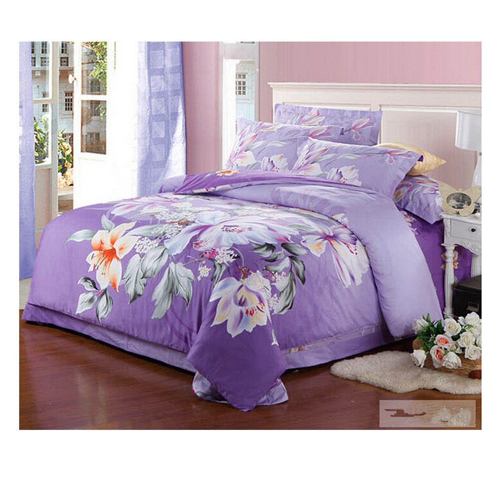 Cotton Active floral printing Quilt Duvet Sheet Cover Sets  Size 27 - Mega Save Wholesale & Retail