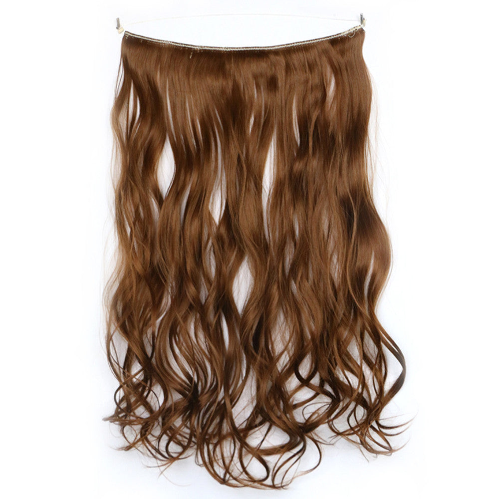 The new wig manufacturers wholesale hair extension fishing line hair extension piece piece long curly hair wig piece foreign trade explosion models in Europe and America  27# - Mega Save Wholesale & Retail - 1