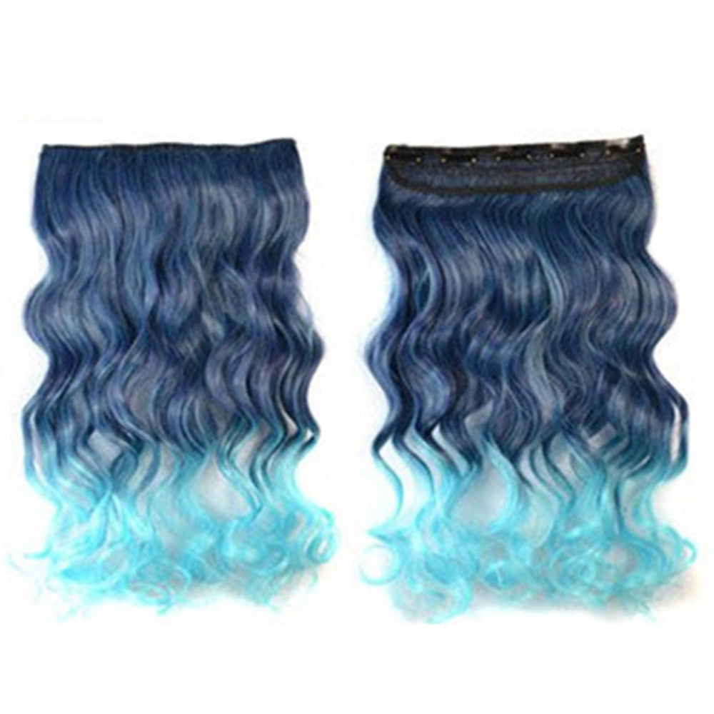 Hair Extension Long Curled Hair Gradient Ramp Wig 27