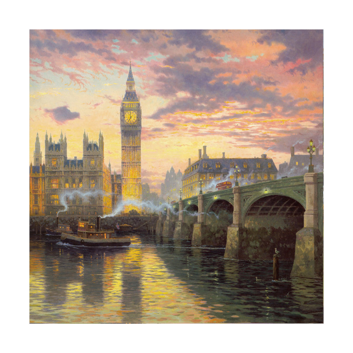 European and American scenery Thomas cattle decoration painting bulk villa hang painting hotel oil painting   27 - Mega Save Wholesale & Retail - 1