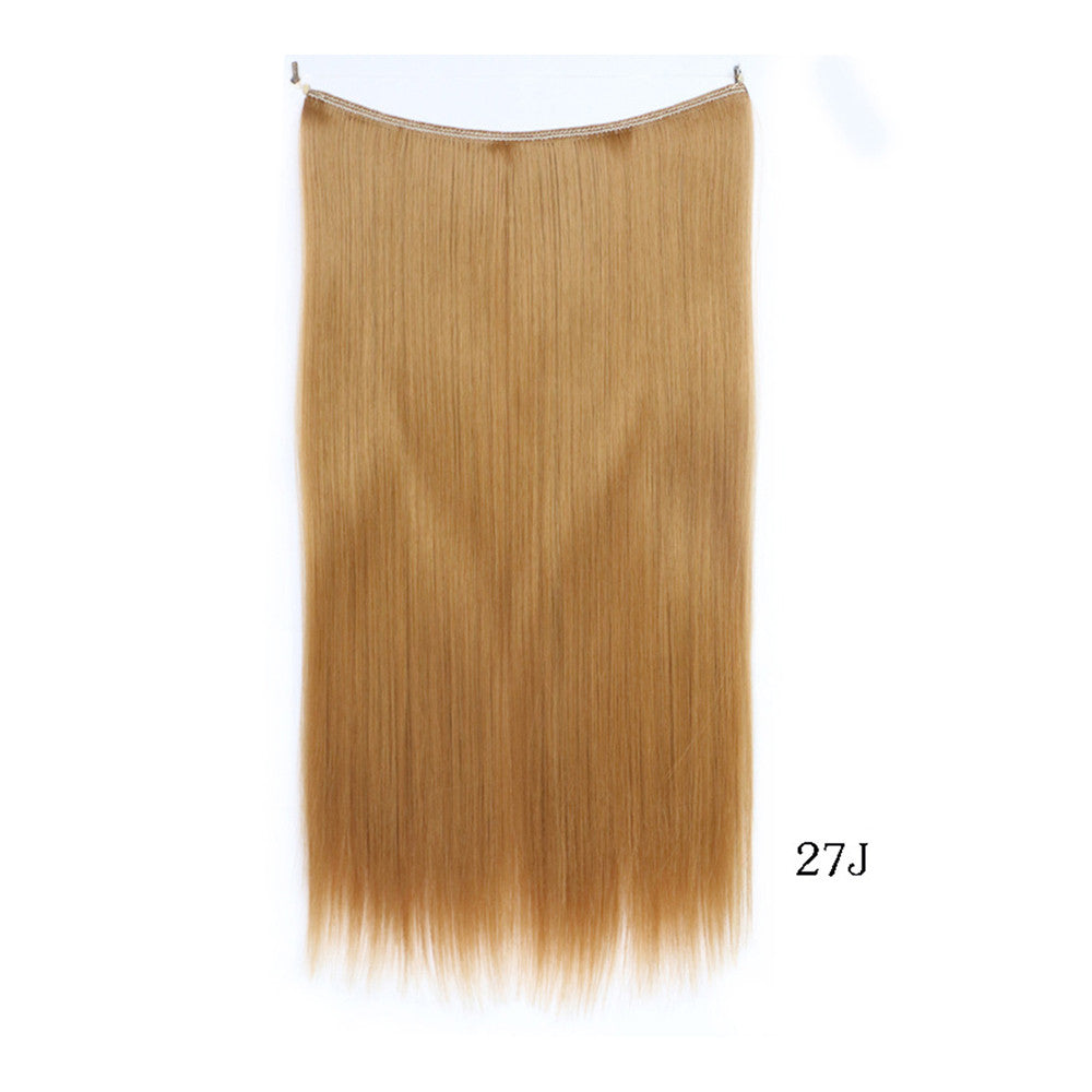 The new fishing line hair extension wig hair extension piece straight hair wig piece factory direct wholesale supply foreign trade explosion models in Europe and America   27J - Mega Save Wholesale & Retail - 1