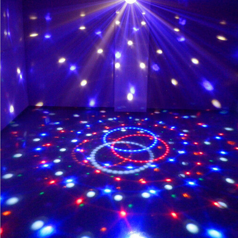 Disco DJ Effect Stage Lighting RGBOWP LED Mp3 Bluetooth Magic Crystal Ball Light 110V - Mega Save Wholesale & Retail - 4