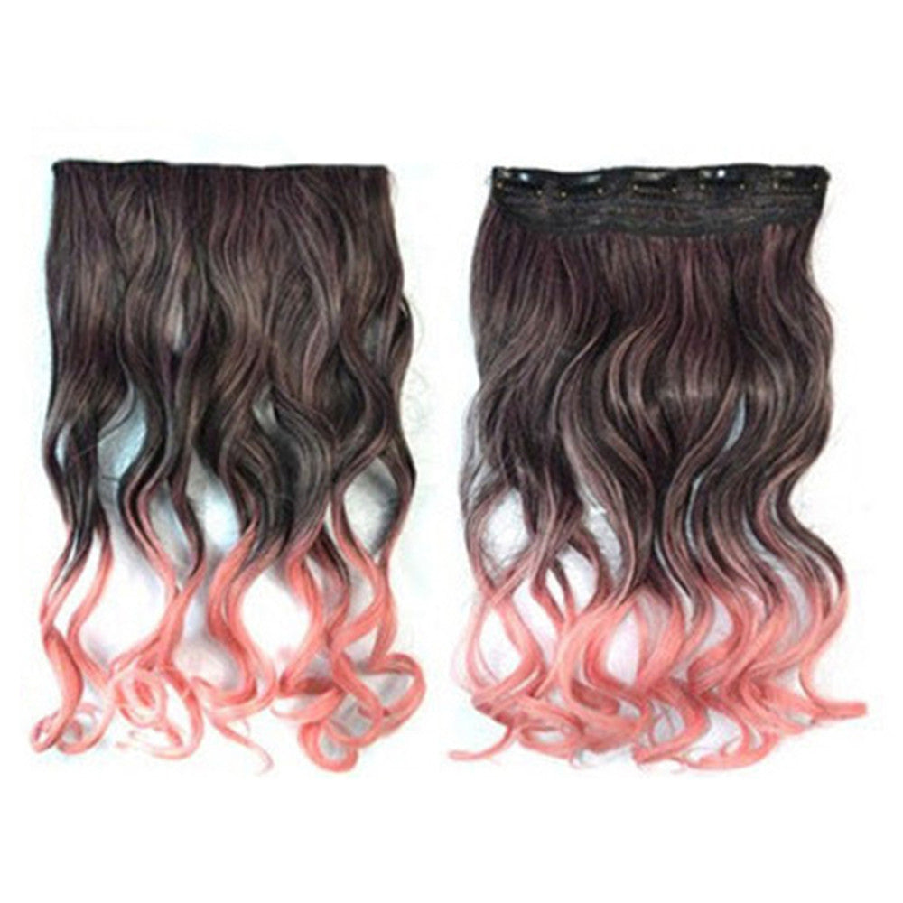 Hair Extension Long Curled Hair Gradient Ramp Wig 2