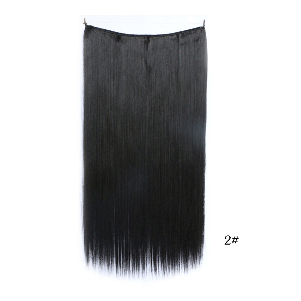 The new fishing line hair extension wig hair extension piece straight hair wig piece factory direct wholesale supply foreign trade explosion models in Europe and America  2# - Mega Save Wholesale & Retail - 1