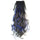 Curled Horsetail Highlights Gradient Ramp Wig    black to sapphire 2HBULE2#