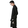 Chinese Style Man Flax Coat Jacket Plate Button   M - Mega Save Wholesale & Retail - 2