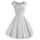 Vintage Hepburn Style Sleeveless Solid Color Dress   white   S - Mega Save Wholesale & Retail - 1