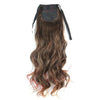 Curled Horsetail Highlights Gradient Ramp Wig    light brown with bright red 2M30HRED#