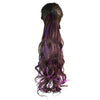 Curled Horsetail Highlights Gradient Ramp Wig    dark brown with yellow 2M33HZS#