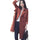 Double-breasted Woman Middle Long Solid Color Wind Coat   brick-red   S - Mega Save Wholesale & Retail - 1