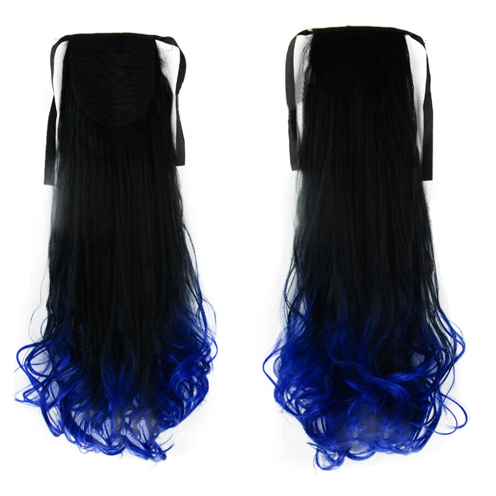 Gradient Ramp Horsetail Wig Lace-up Double Colors   11# - Mega Save Wholesale & Retail