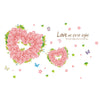 Jubilant Pink Love Heart Flower Pattern Removeable - Mega Save Wholesale & Retail - 1