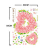 Jubilant Pink Love Heart Flower Pattern Removeable - Mega Save Wholesale & Retail - 2