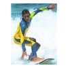 M049 M050 M051 M052 One-piece Diving Suit Wetsuit Surfing   blue with fluorescent yellow   S - Mega Save Wholesale & Retail - 1