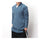 Flax Slant Opening Plate Button Stand Collar Coat  peacock blue  M - Mega Save Wholesale & Retail - 2