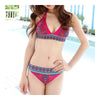 Swimwear Swimsuit Bikini Sexy Printing   3013 red  S - Mega Save Wholesale & Retail - 1