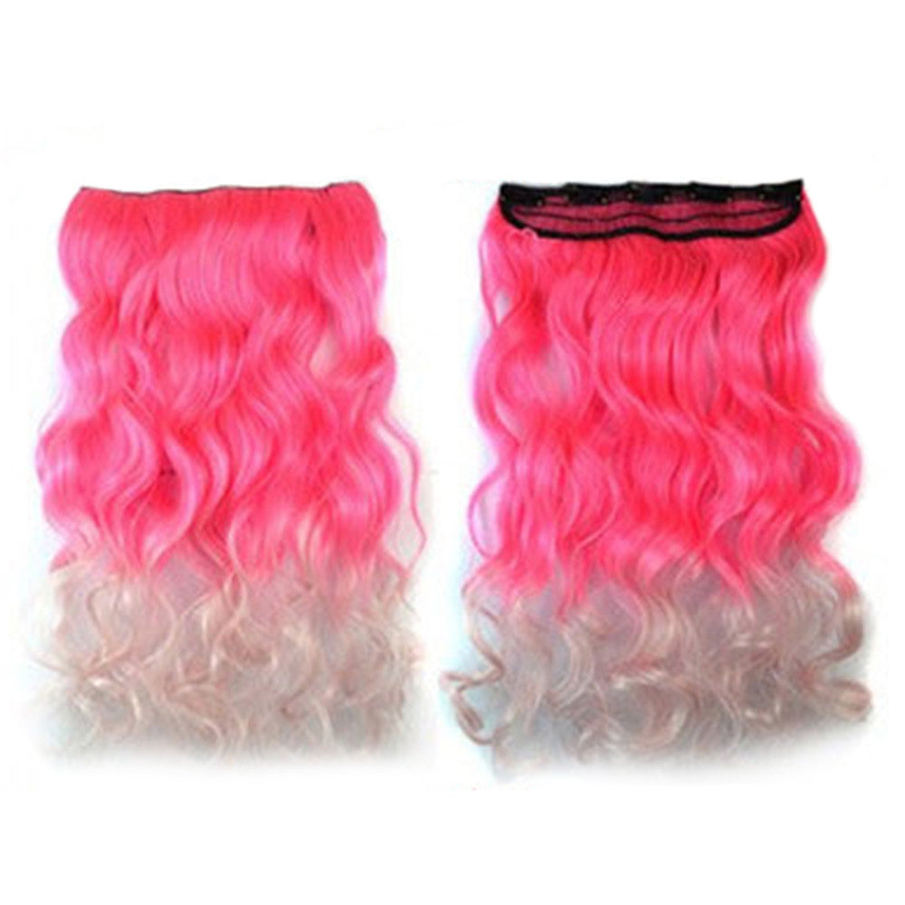 Hair Extension Long Curled Hair Gradient Ramp Wig 30