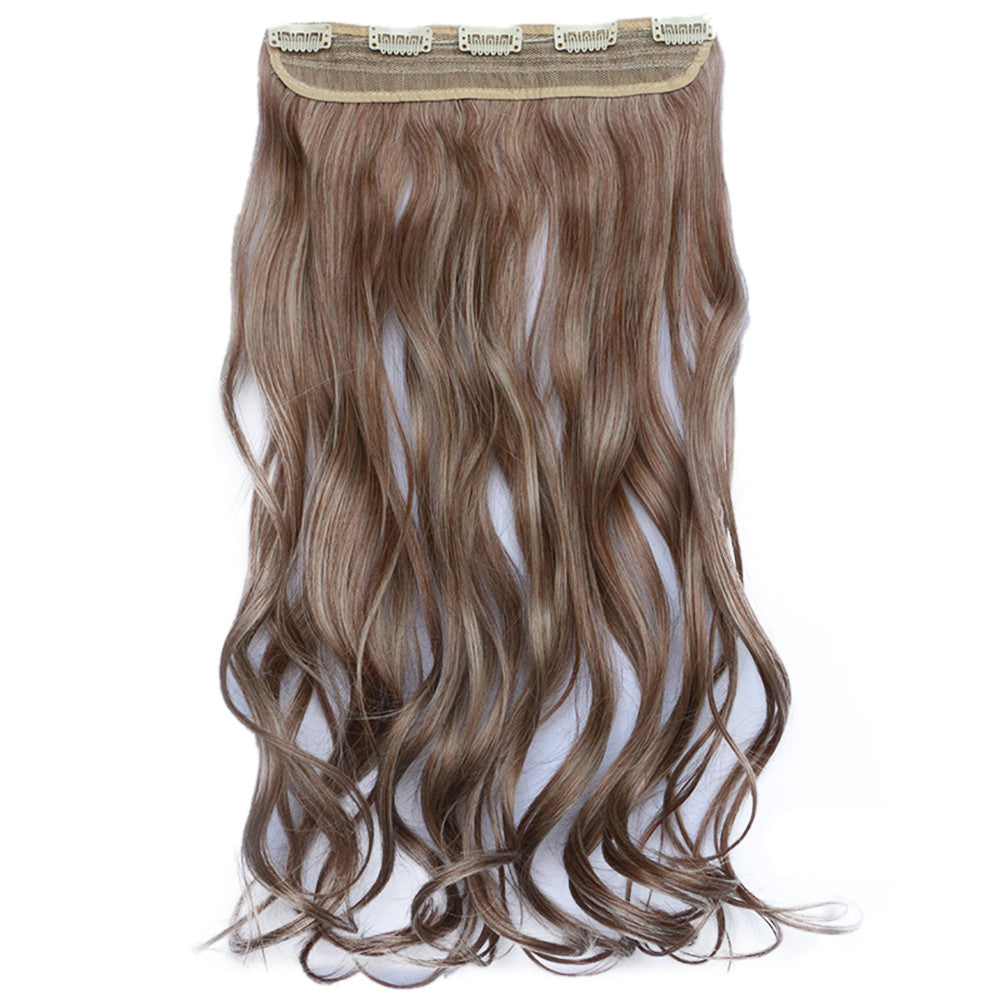 120g One Piece 5 Cards Hair Extension Wig     30B/613