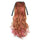 Curled Horsetail Highlights Gradient Ramp Wig    lax yellow with pink 30HFH#