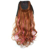 Curled Horsetail Highlights Gradient Ramp Wig    lax yellow with pink 30HFH#