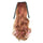 Curled Horsetail Highlights Gradient Ramp Wig    flax yellow with rose red 30HMH#