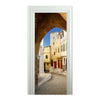 Neuf 3d Diy PVC Imperméable Porte Autocollant Mural Étroit Rue Qd060