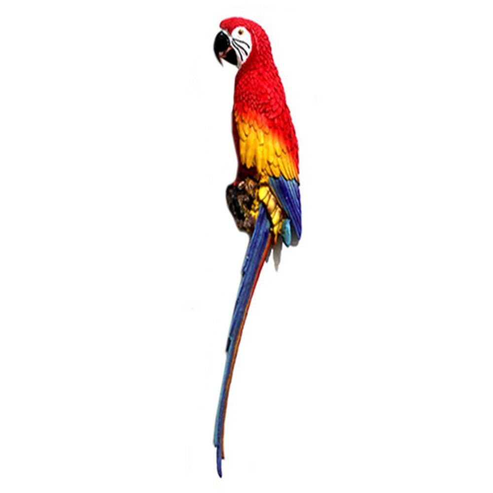 Mediterranean Home Decoration Parrot Wall Hanging  big   red