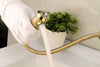 New full copper kitchen faucet pull golden basin faucet basin faucet