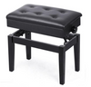 Solid Wood Heavy Piano Stool Height Adjustable Ebony