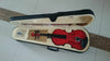 Full Size Natural Acoustic Violin Fiddle with Case Bow Rosin Red Color