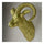 Sheep Head Wall Hanging Decoration Plastic golden