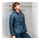 Light Thin Down Coat Man Stand Collar Winter Plus Size   dark blue